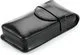 Buffalo Leather Cigar Case for 3 Cigars Black