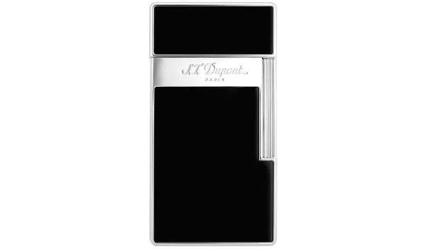 Запалка S.T. Dupont Biggy Black Lacquer Chrome 025001