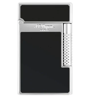 S.T. Dupont Le Grand Cling Lighter Black Lacquer Palladium C23010